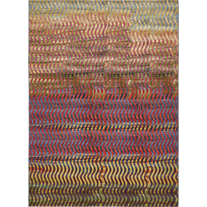 Skylar Washable Abstract Indoor / Outdoor Rug, Rectangle 8' x 11'4"