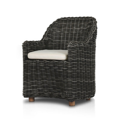 Chaise de patio avec coussin Pembrook