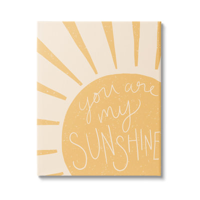 " You Are My Sunshine Simplistic Sun Beam Rays " by Heather McLaughlin