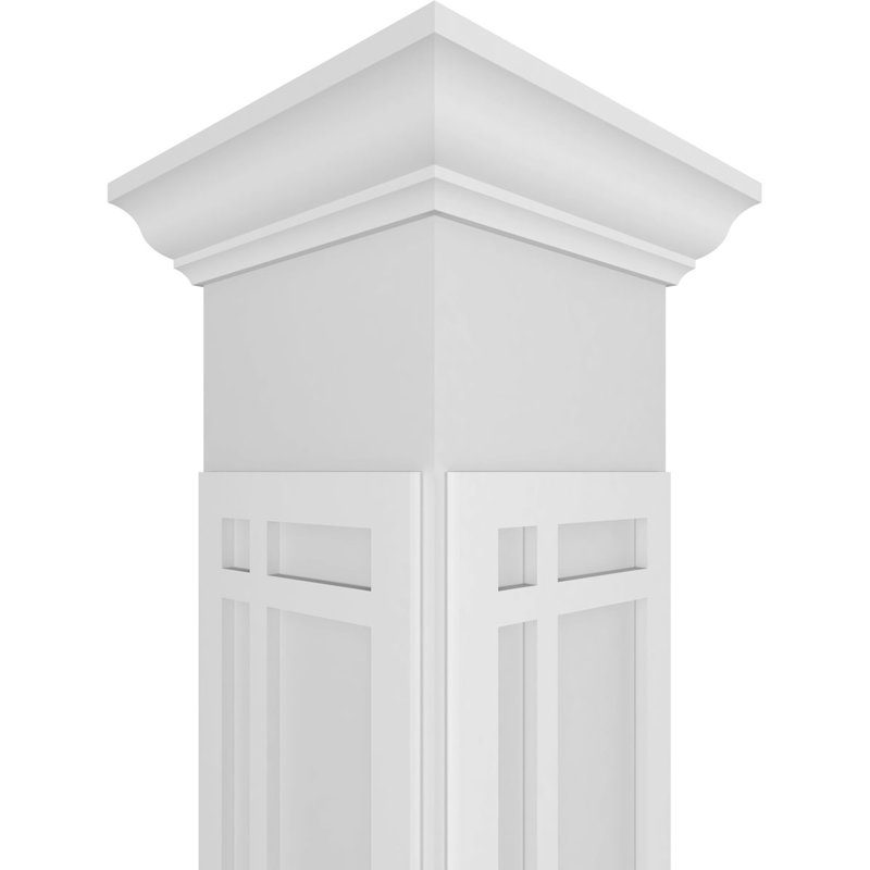 Colonne de charpente San Juan Capistrano Custerman, H 108 po x l 9,625 po x P 9,625 po