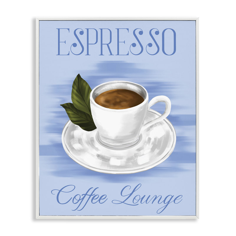  Espresso Coffee Lounge, estampe numérique par Hey Bre! Creative Studio, H 20 po x l 16 po