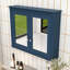Armoire de salle de bain moderne à miroir - Conception murale avec rangement dissimulé-1823868072