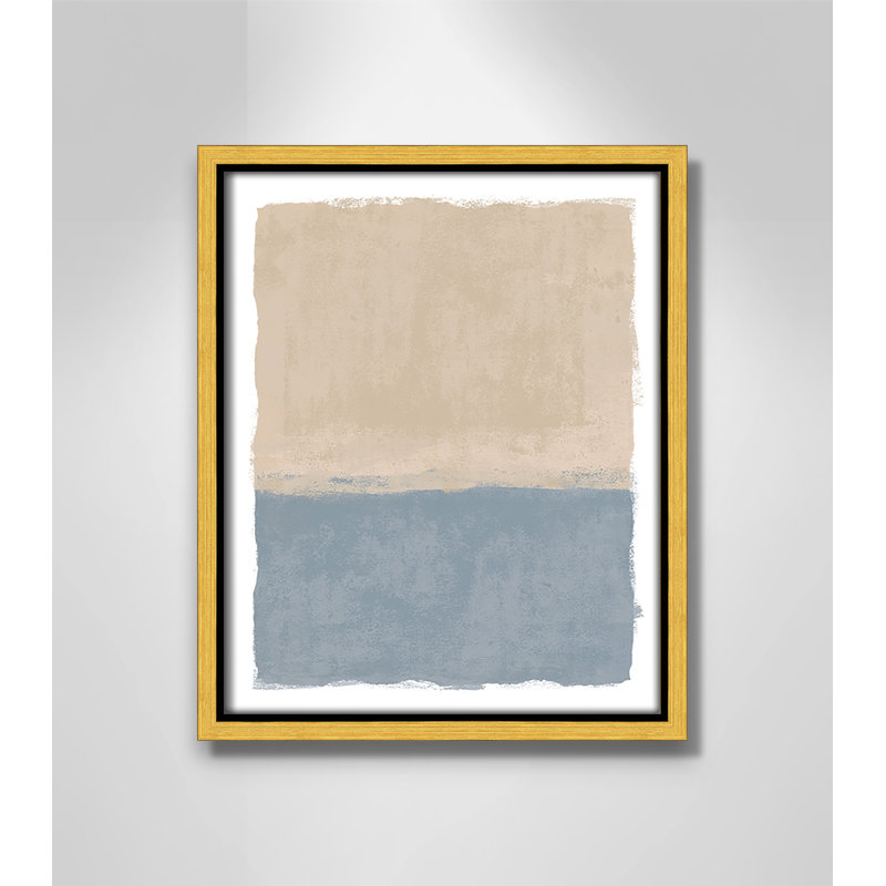 «Beach Dreams II» par Natalie Carpentieri, 9.5' W x 11.5' H, Flotteur doré