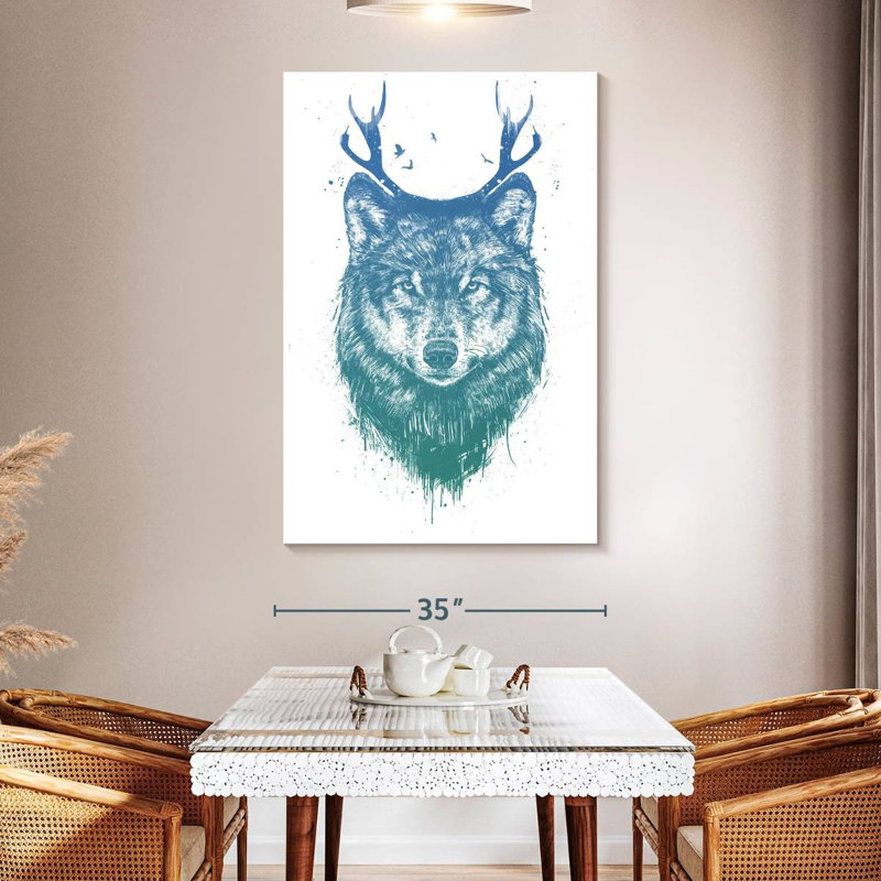 Brampt Deer Wolf, 51" H x 34" W