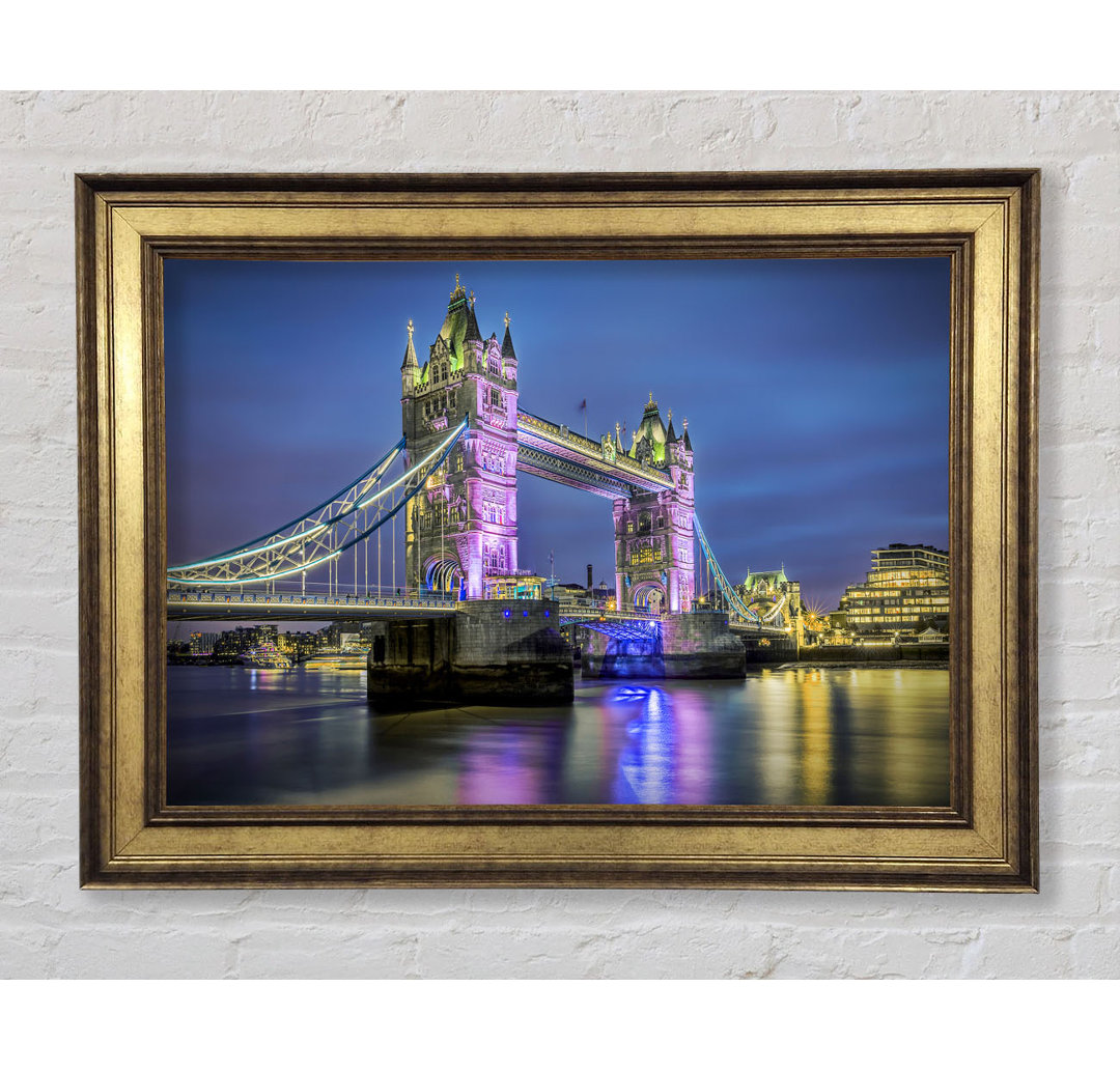 Tower Bridge Pink Glow - Druck