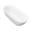 Baignoire de trempage en acrylique autoportante de 59,06 po x 29,53 po Britt