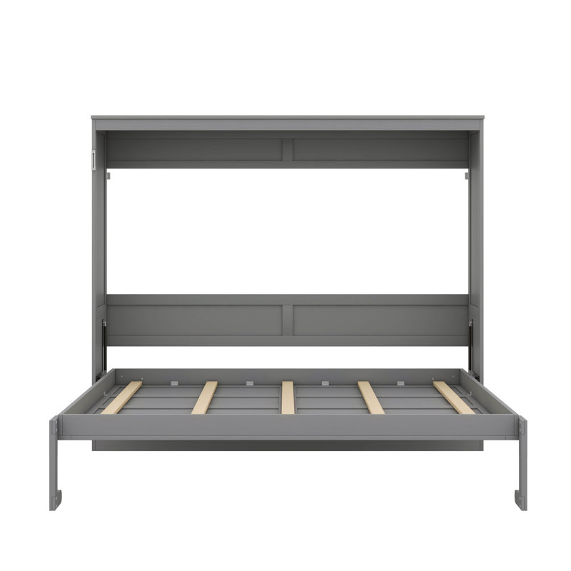 Grand lit escamotable classique, Gris, Grand lit