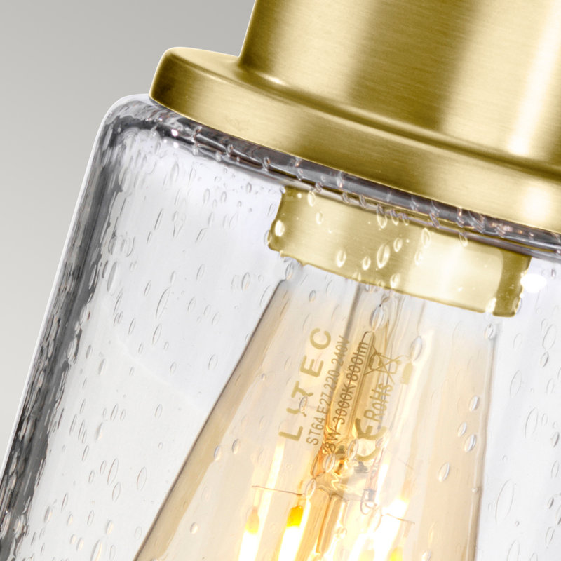 Morvah Bath Sconce, Brushed Brass