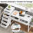 Kavayah 55.12'' W Reversible Writing Study Computer Desk With Drawers, Makeup Vanity Desk-1037180139