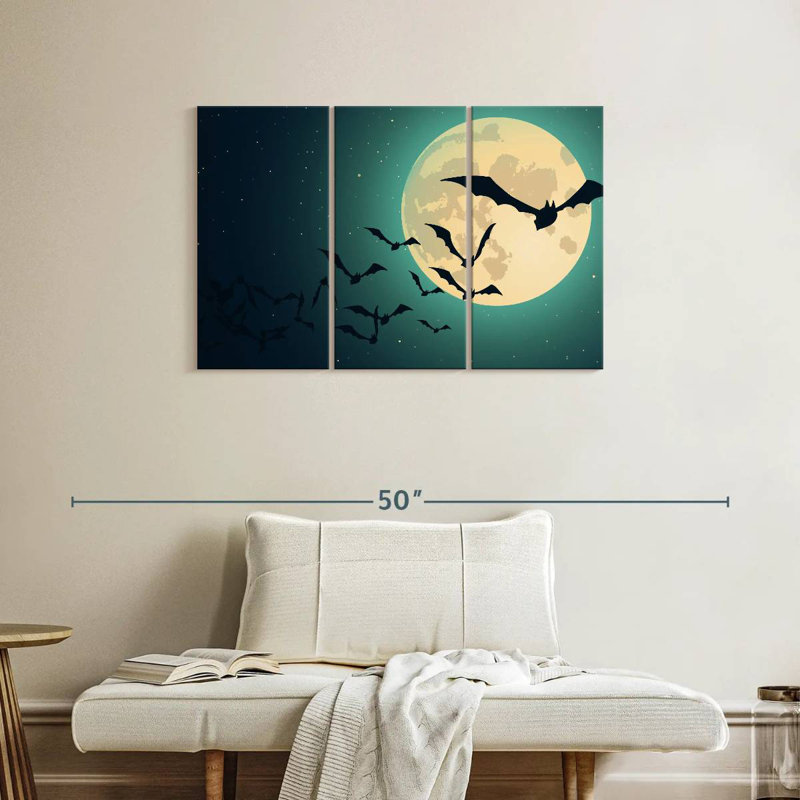 Lelend, chauves-souris de la nuit, H 24 po x l 38 po