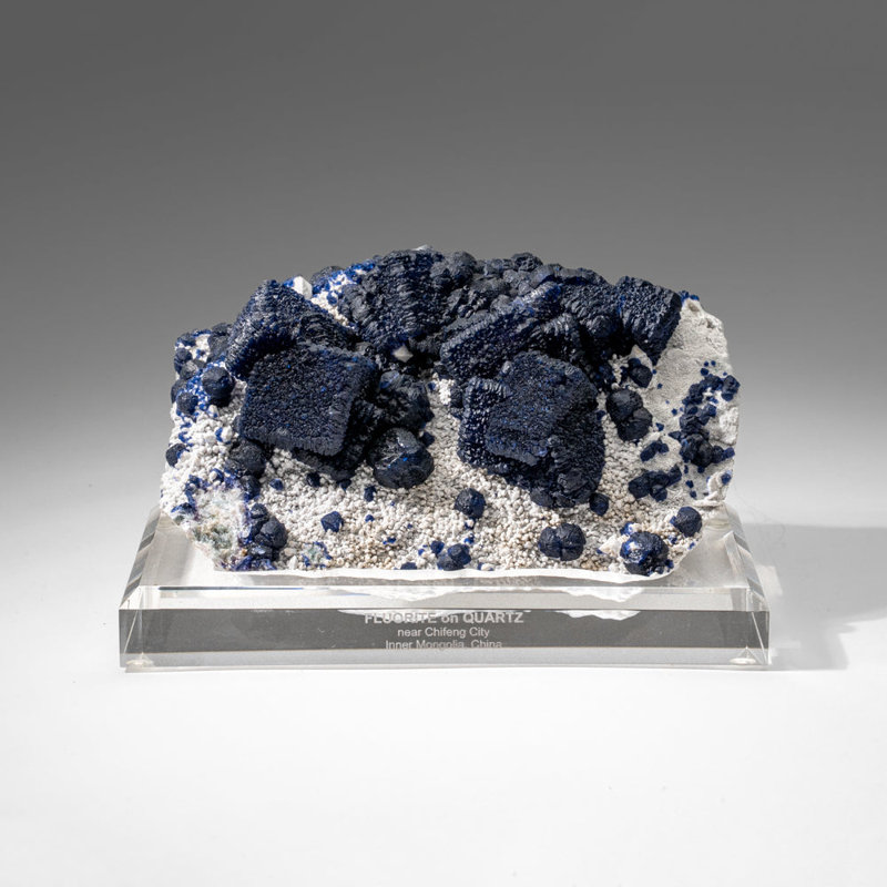 Fluorite sur quartz