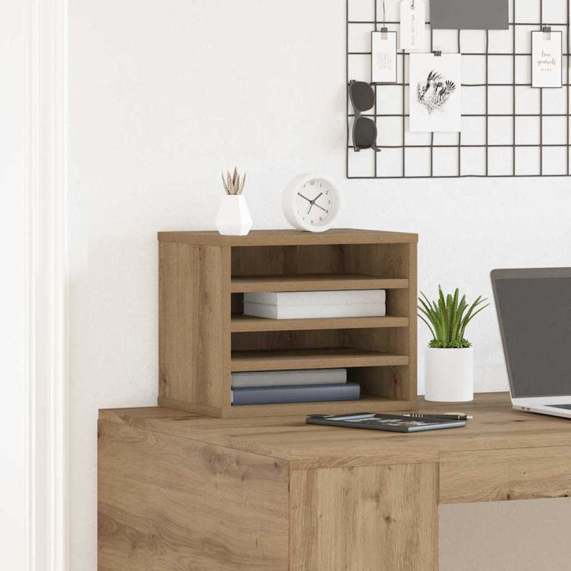 Manufactured Wood Desk Organiser, Artisan Oak