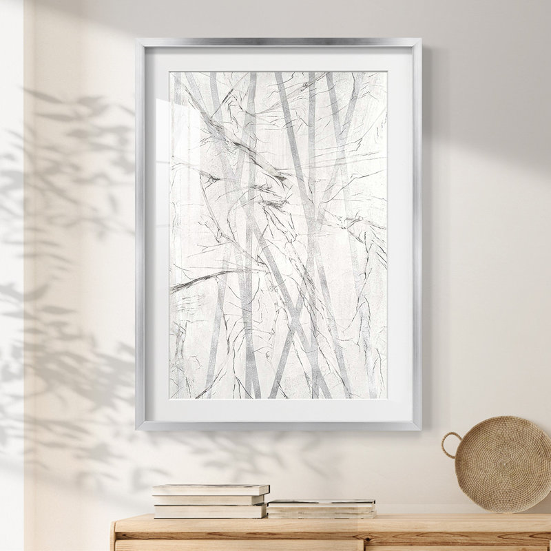 Pewter Forrest I -Framed Print