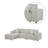 Upholstered L-Shaped Sectional Left Hand Facing-570194918-570194916