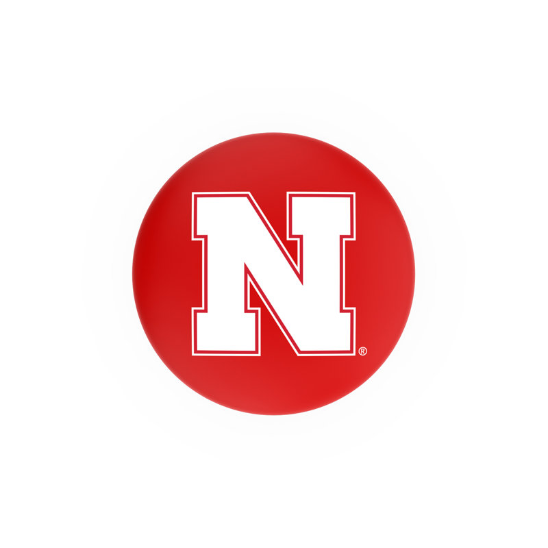 NCAA Swivel 25" Counter Stool, Chrome, University of Nebraska