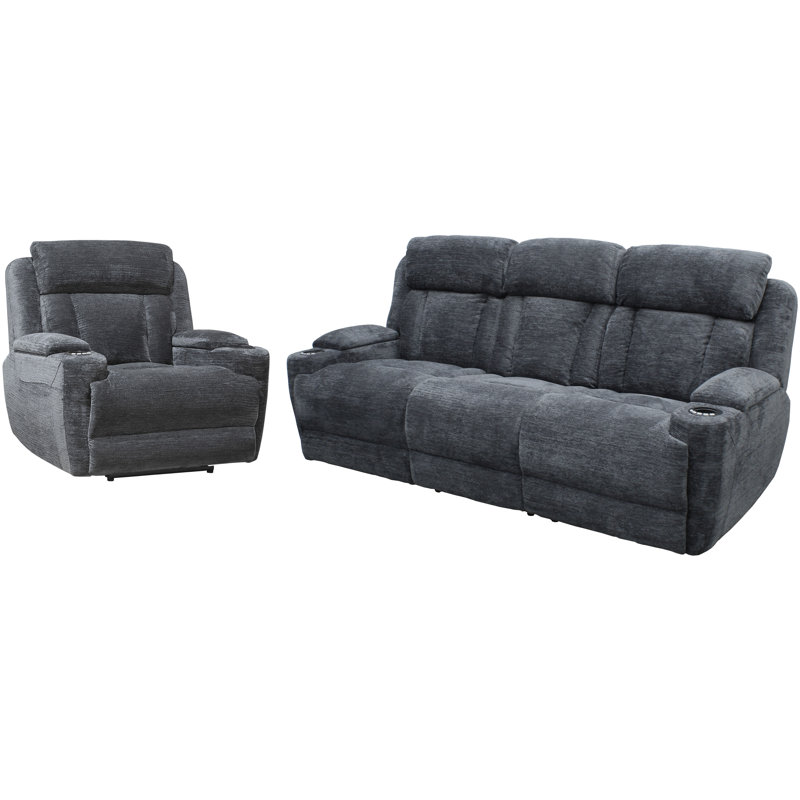 Canapé inclinable Pul Power, Gris anthracite Lucky