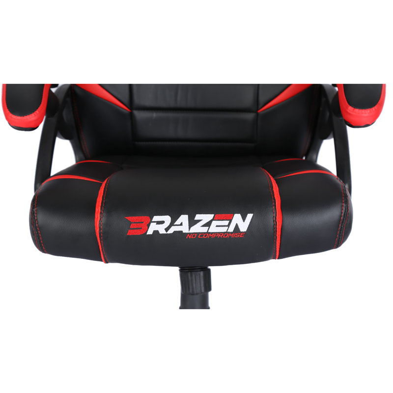 BraZen Puma PC Gaming Chair, Red