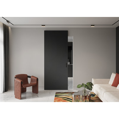 Porte de grange coulissante avec panneau de base et panneau de base Optima
