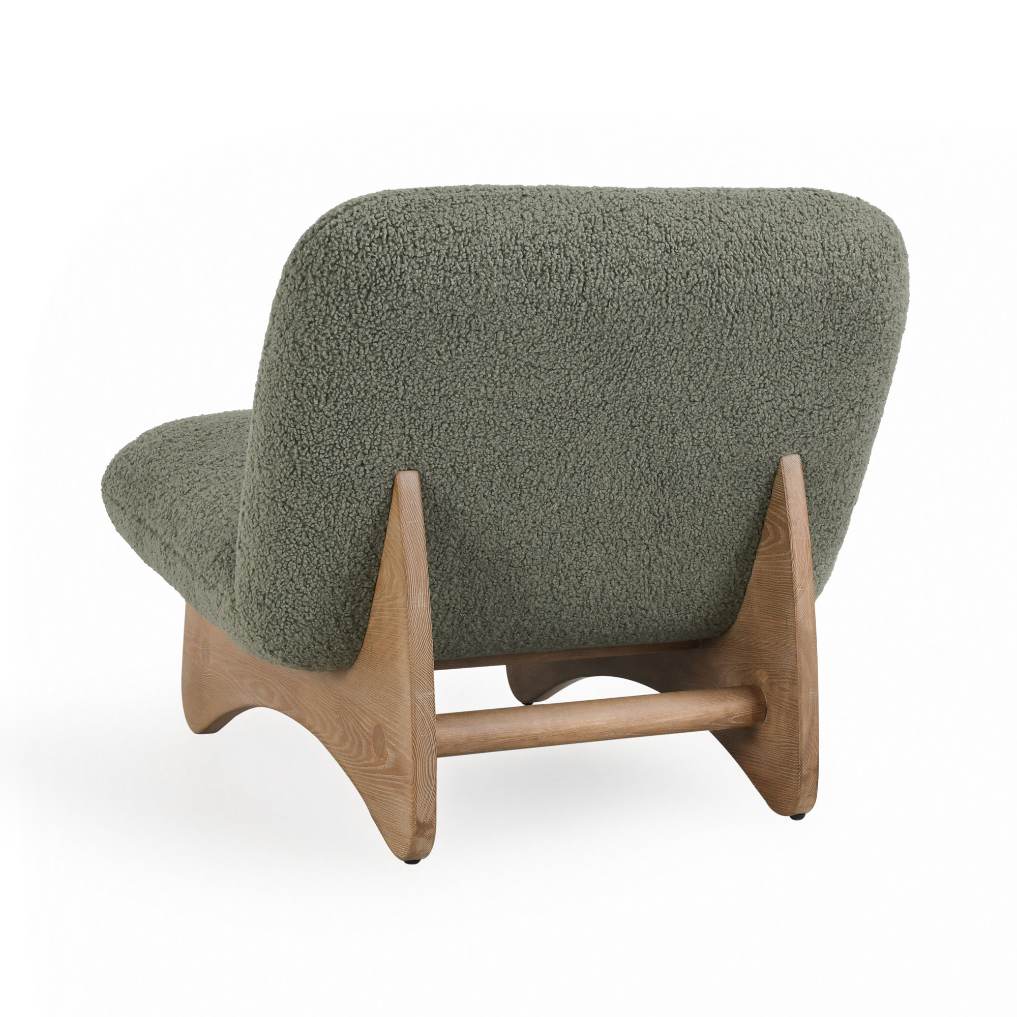 Enisa Upholstered Slipper Chair, Green