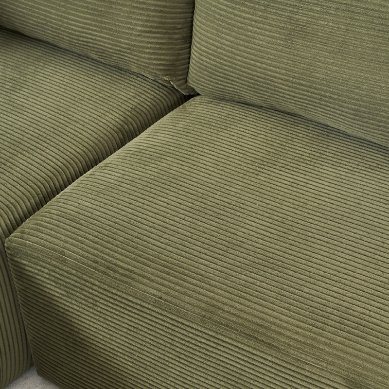 108*68 Inch Extra Large Deep Modular Sofa, Green