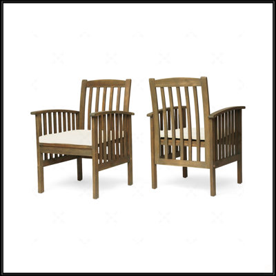 Chaise de salle à manger avec 2 coussins