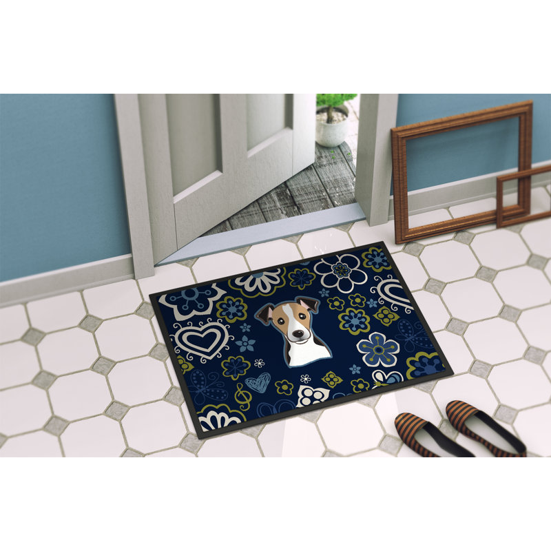 Tapis d'extérieur antidérapant Toluca, Labrador chocolat, L 18 po x L 27 po