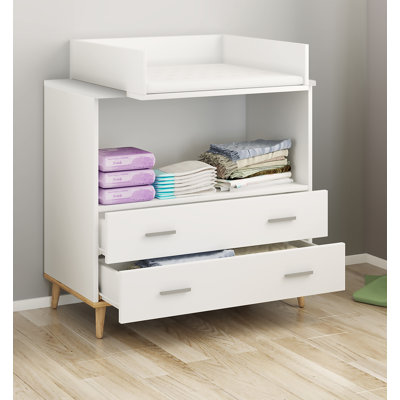 Rexburg 80 cm W Chest of 2 Drawers