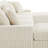6 - Piece Upholstered White Faux Rabbit Fur Flannel Modular Sectional Sofa with Throw Pillows & Removable Ottomans-1911773210