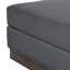 Repose-pieds Jeni, blocs de coin Modern 39 po, bois massif, polyester-102957804