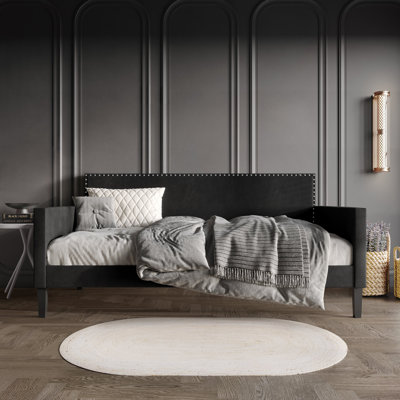 Lit de jour simple en velours