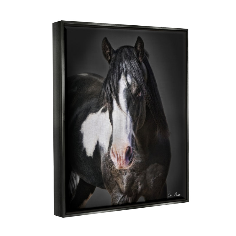 Art mural sur toile flottant Union Rustic Black & White par David Drost, H 20 po x l 16 po x P 1,7 po