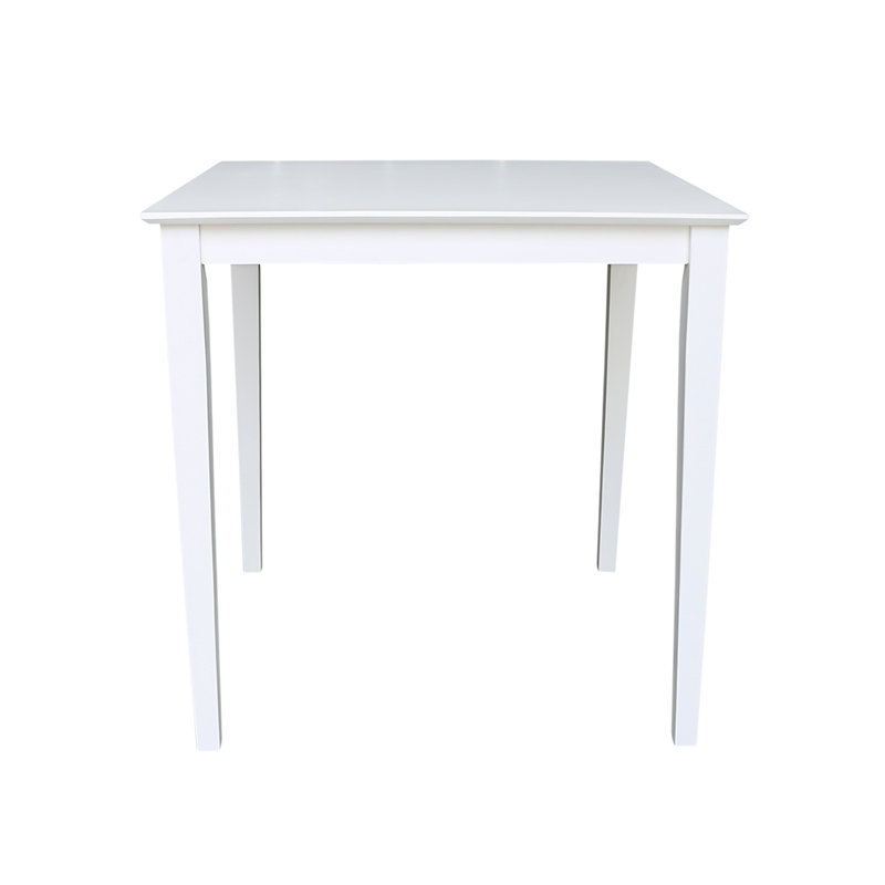 Table de salle à manger Calumet Heimann, H 36 po x l 36 po x L 36 po, Blanc