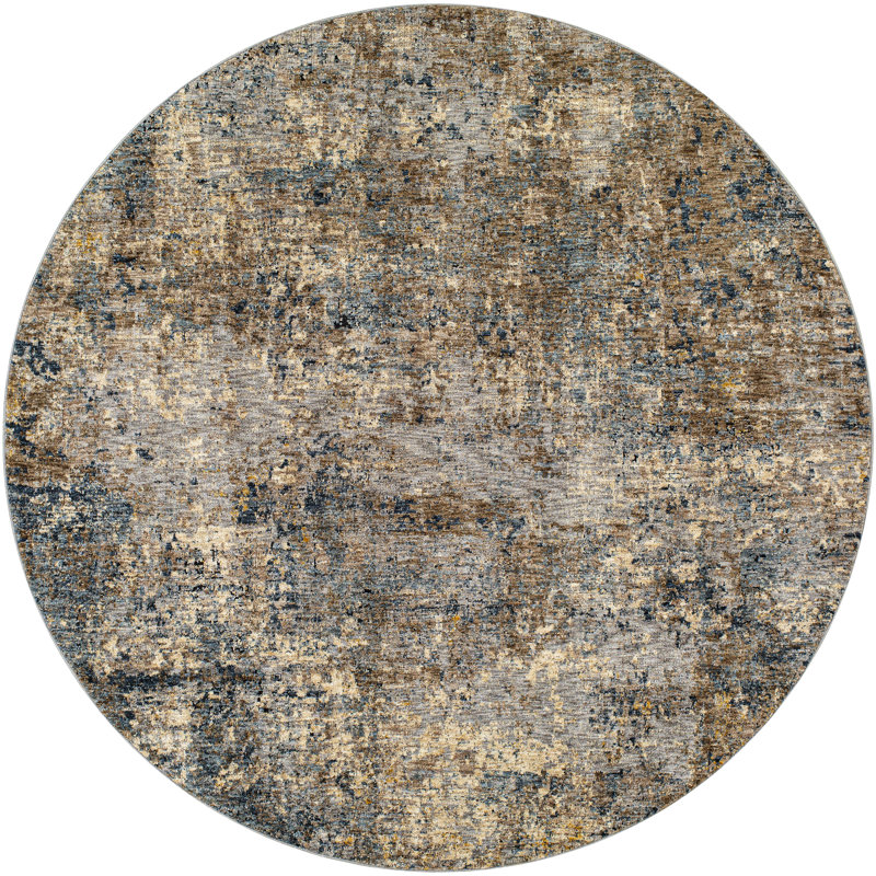 Balch Abstract Indoor Rug, Round 5'3"