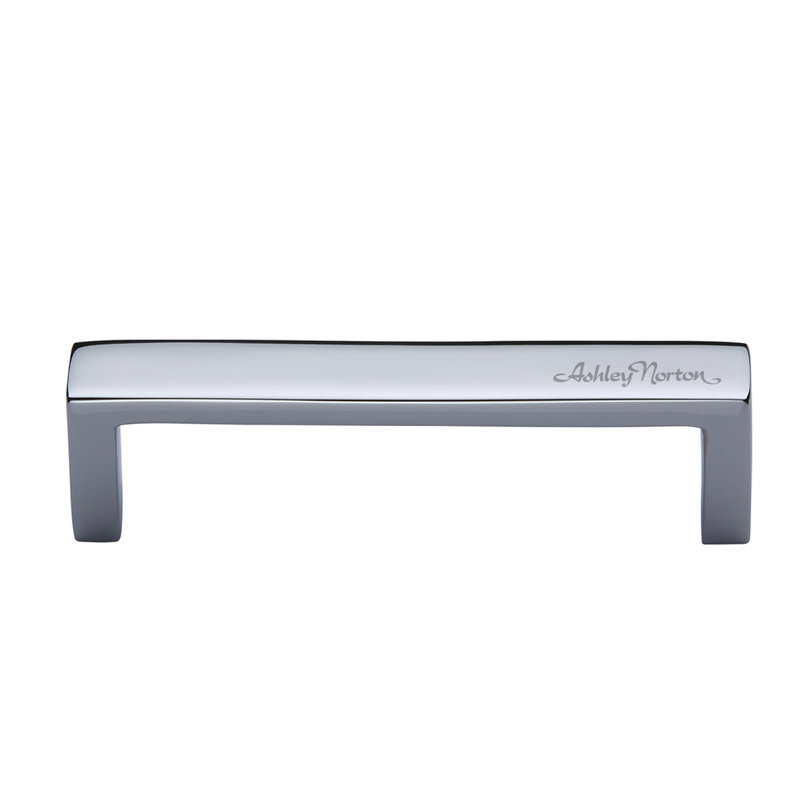 Wide Modern Cabinet Pull, Polished Chrome, 6"