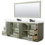 Strada 84" Freestanding Double Bathroom Vanity with Cultured Marble Top-1728916172-1728916178