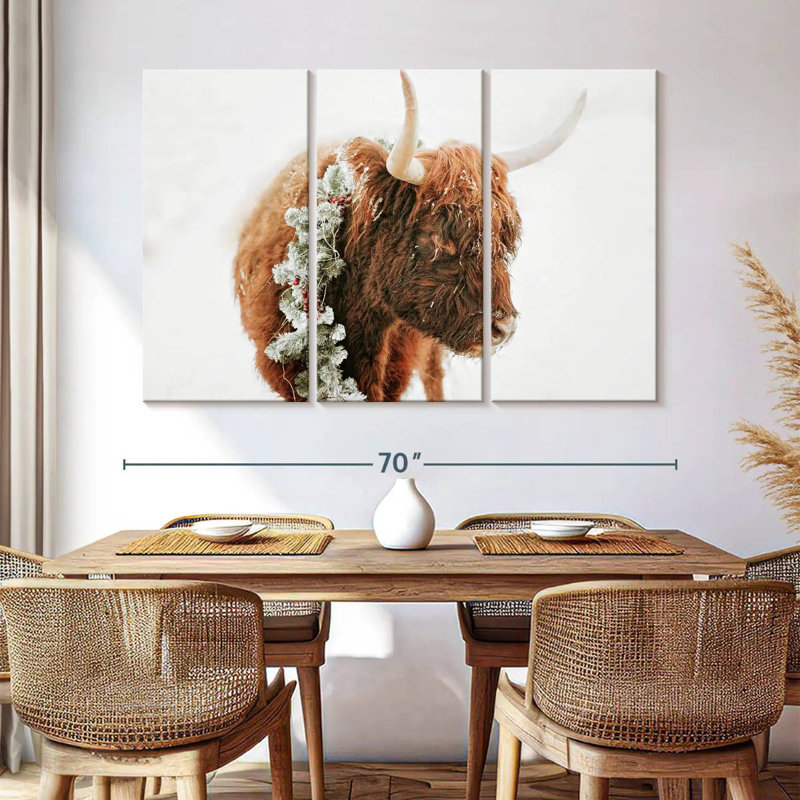 Brampt Christmas Cow, 42" H x 65" W