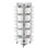Grid Wall Panels Display Stand - 22"*66" Triangular Display Racks for Vendor Events with 30 Hooks, Art Display Panels Heavy Duty Floor Standing Movable Retail Display Stand