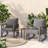 2-Person Outdoor Rocking Chair Set with Table and Cushions-1953454670