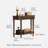 37"W Traditonal Small & Narrow Solid Wood Console Table with Shelf, Drawer, Turned Legs-1696753892
