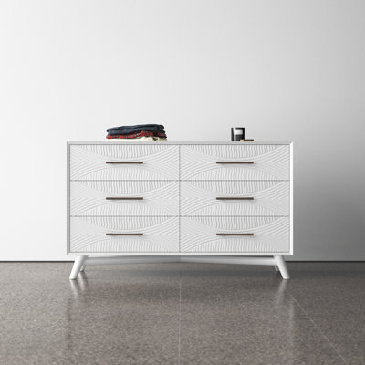 Commode double à 6 tiroirs Daria