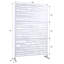 Écran d'intimité en métal pour l'extérieur et l'intérieur H 76 po l - autoportant pour la pelouse et le patio. Rouille, design élégant pour les espaces, le patio, la terrasse. Rouille, aspect élégant-125816229