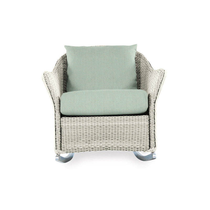 Weekend Retreat Outdoor Rocker Chair, Demo Oatmeal, Linen