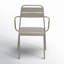 Pendry Powder Coated Steel Outdoor Stacking Dining Armchair-1756572112