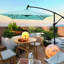 Parasol solaire à DEL pour terrasse 2X3m - Vent, eau pour terrasse extérieure avec cour et auvent 40+-132954261-132954263