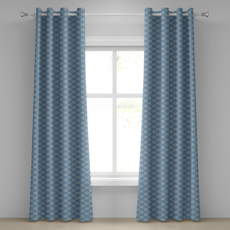 Rideaux à œillets décoratifs East Urban Home, L 50 po x L 96 po