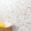 Mother of Pearl 1" x 1" Seashell Fish Scale Mosaic Sheet-94561207