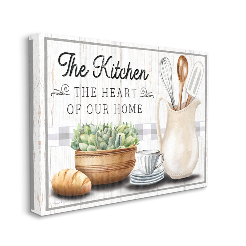 Bb-004, impression sur toile encadrée Kitchen Heart of Home par Elizabeth Tyndall, H 30 po x l 40 po x P 1,5 po