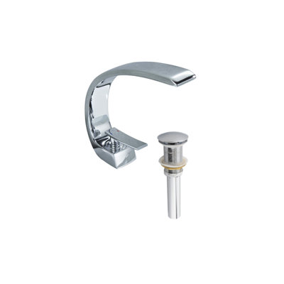 Single Hole Bathroom Faucet with Drain Assembly
