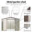10X8 Feet Outdoor Storage In Cream White, Garden Shed With Aluminum Alloy Frame, Hinge Door And Foundation For Big Tool Building Room Shed, White Door, Air Circulation-125302099-125302102