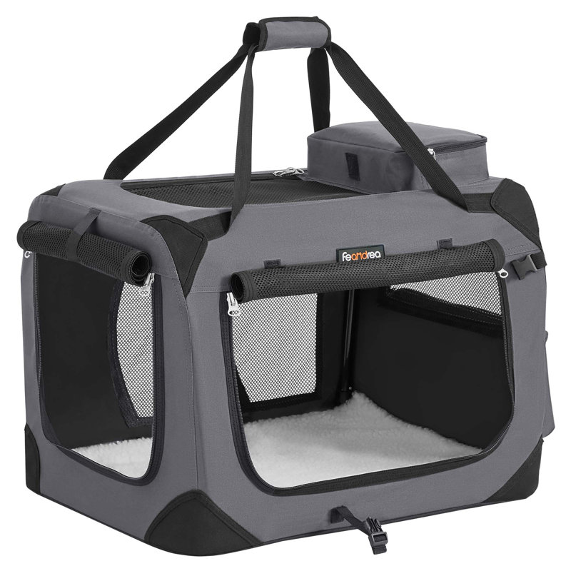 102x69x69cm Vehicle Travel Carrier, 42cm H x 60cm W x 42cm D, Grey